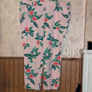 Old Navy Pink tropical pixie pants (18)